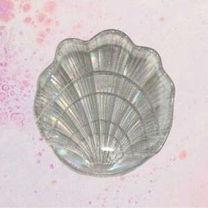 Iridescent Glass Shell Ring Dish